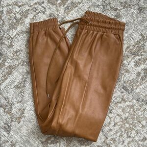 Women’s leather joggers